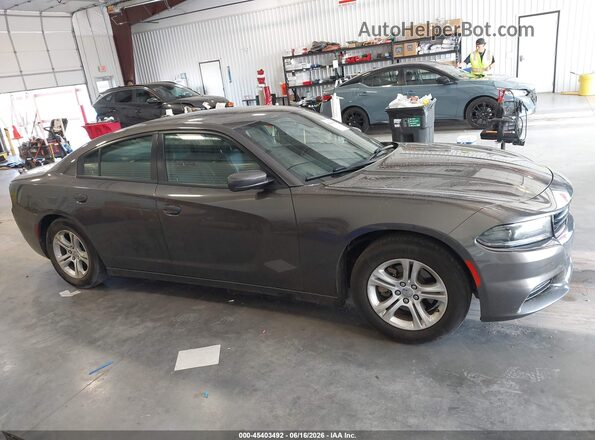 2C3CDXBG4MH639167 2021 DODGE CHARGER Gray Widok wnętrza z tyłu