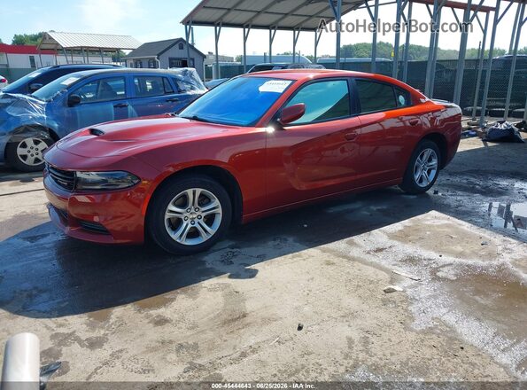 2C3CDXBG4MH642750 2021 DODGE CHARGER Orange Vista tres cuartos delantera izquierda