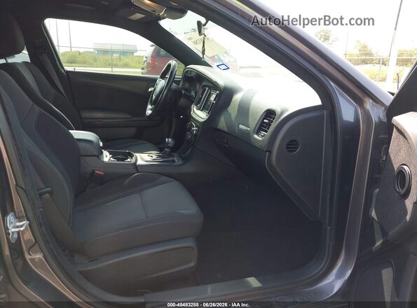 2C3CDXBG4NH203257 2022 DODGE CHARGER Gray Widok wnętrza z przodu