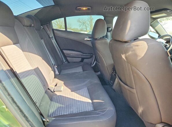 2C3CDXBG4PH523780 2023 DODGE CHARGER Green Rear seats view