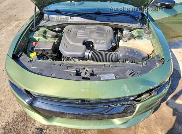 2C3CDXBG4PH523780 2023 DODGE CHARGER Green Rear interior view