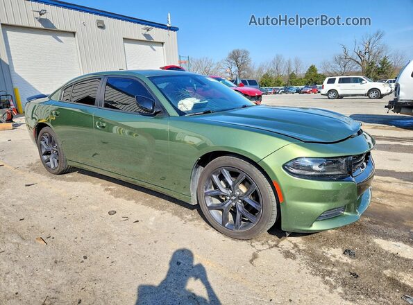 2C3CDXBG4PH523780 2023 DODGE CHARGER Green Front right