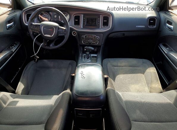 2C3CDXBG5HH546454 2017 DODGE CHARGER Gray Dashboard view