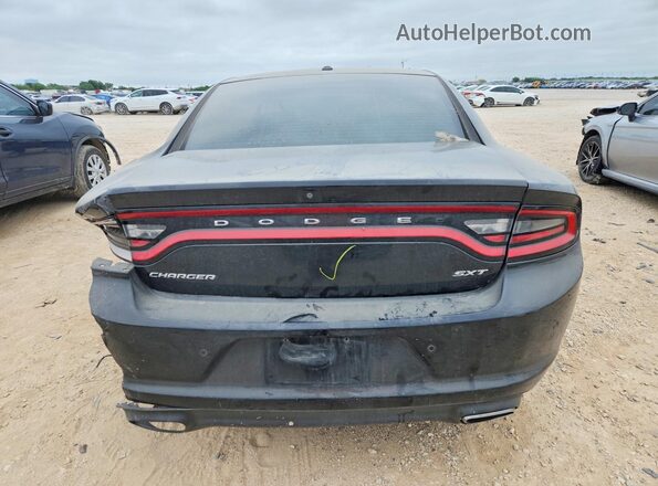 2C3CDXBG5JH129535 2018 DODGE CHARGER Black უკანა ხედი