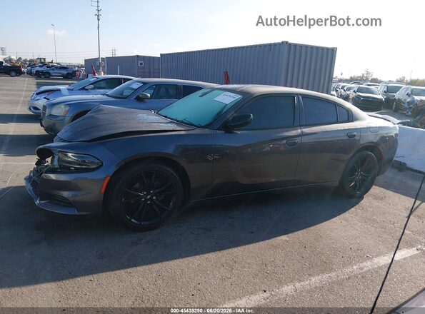 2C3CDXBG5JH197012 2018 DODGE CHARGER Gray Widok wnętrza 360 stopni