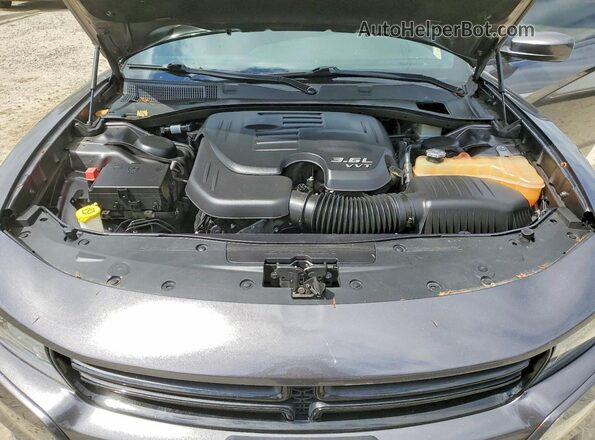 2C3CDXBG5KH507693 2019 DODGE CHARGER Gray Widok wnętrza z tyłu