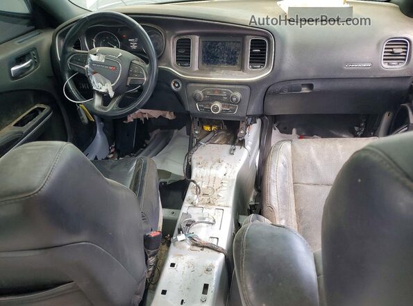 2C3CDXBG5KH696300 2019 DODGE CHARGER Silver Dashboard view