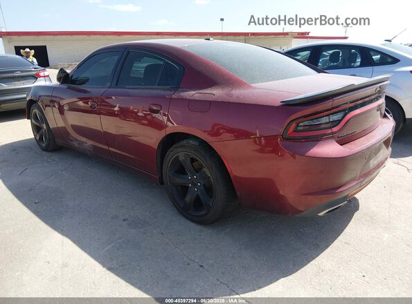 2C3CDXBG5LH112799 2020 DODGE CHARGER Maroon Trasero izquierdo