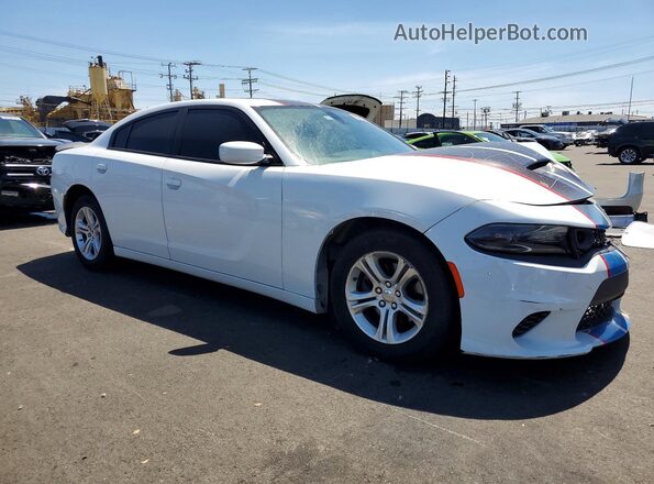 2C3CDXBG5LH214054 2020 DODGE CHARGER Белый Передняя правая четверть