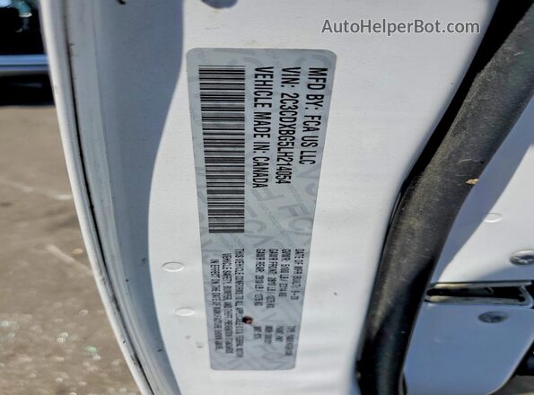 2C3CDXBG5LH214054 2020 DODGE CHARGER Белый Вид наклейки с VIN-кодом