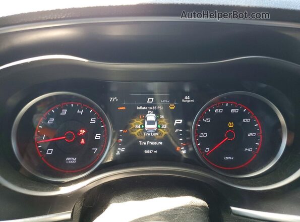 2C3CDXBG5LH214054 2020 DODGE CHARGER Белый Вид щитка приборов