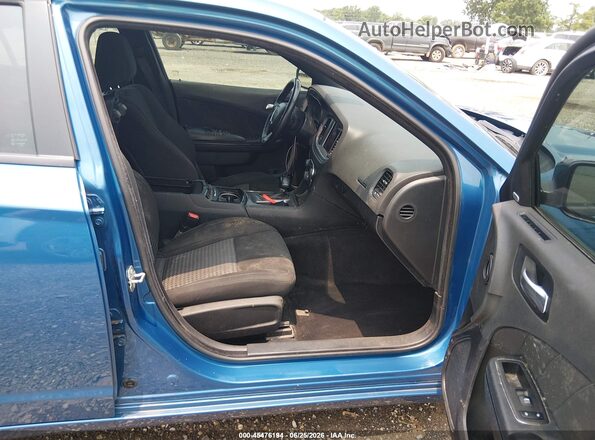 2C3CDXBG5PH588248 2023 DODGE CHARGER Blue Вид салону спереду