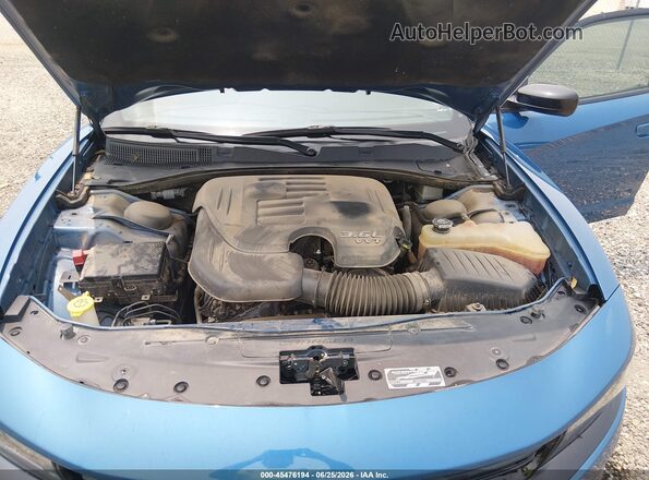 2C3CDXBG5PH588248 2023 DODGE CHARGER Blue Вид ззаду