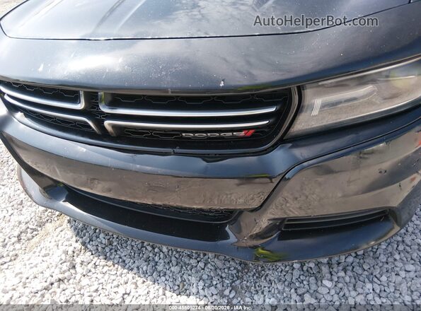 2C3CDXBG6HH627690 2017 DODGE CHARGER Black Вид спереду