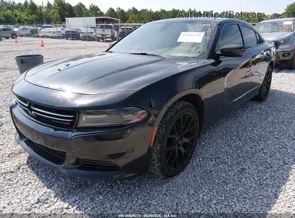 2C3CDXBG6HH627690 2017 DODGE CHARGER Black Передня ліва чверть