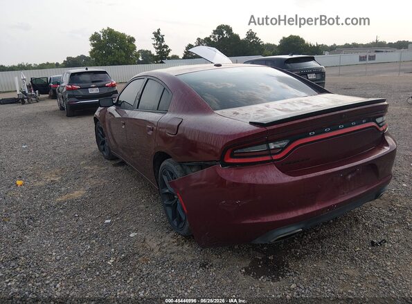 2C3CDXBG6KH598991 2019 DODGE CHARGER Maroon Задня ліва чверть