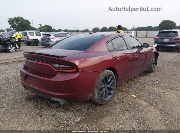 2C3CDXBG6KH598991 2019 DODGE CHARGER Maroon Задня права чверть