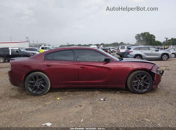 2C3CDXBG6KH598991 2019 DODGE CHARGER Maroon Вид задньої частини салону