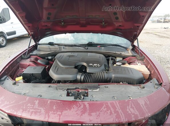 2C3CDXBG6KH598991 2019 DODGE CHARGER Maroon Вид підкапотного простору