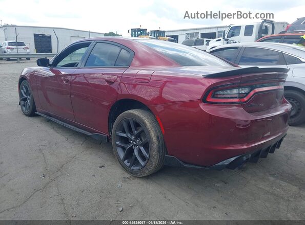 2C3CDXBG6KH637692 2019 DODGE CHARGER Burgundy უკანა მარცხენა