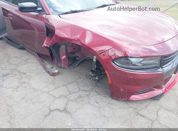 2C3CDXBG6KH637692 2019 DODGE CHARGER Burgundy წინა ხედი
