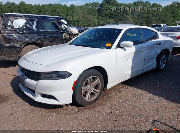 2C3CDXBG6KH658266 2019 DODGE CHARGER White Vista tres cuartos delantera izquierda