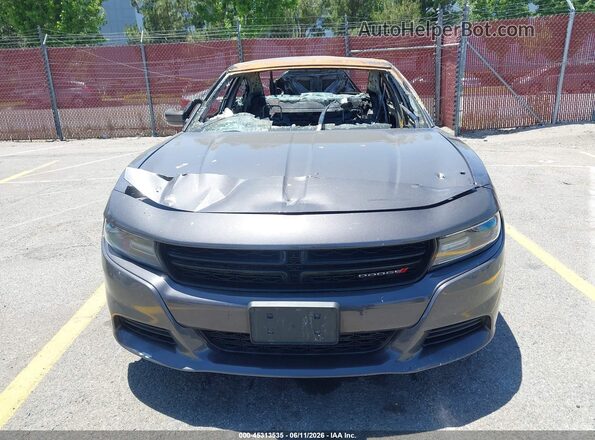 2C3CDXBG6NH217306 2022 DODGE CHARGER Gray წინა პანელის ხედი
