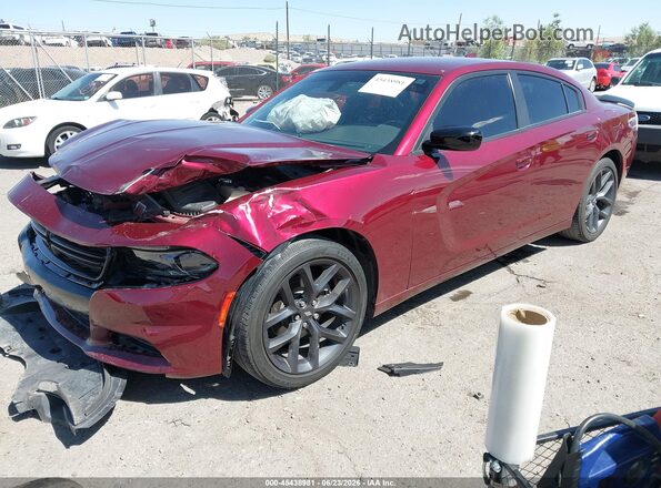 2C3CDXBG6PH604277 2023 DODGE CHARGER Red Առջևի ձախ երեք քառորդ տեսարան