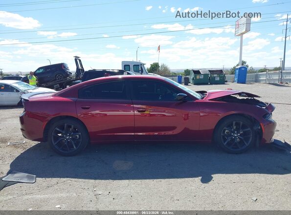 2C3CDXBG6PH604277 2023 DODGE CHARGER Red Սալոնի հետևի տեսք