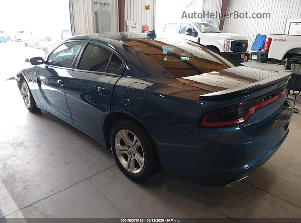2C3CDXBG6PH640194 2023 DODGE CHARGER Blue უკანა მარცხენა