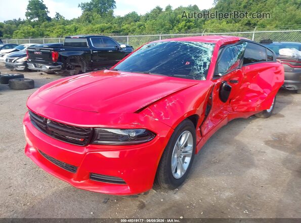 2C3CDXBG6PH690769 2023 DODGE CHARGER Red Przód lewy