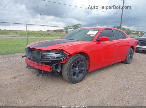 2C3CDXBG7JH180535 2018 DODGE CHARGER Red Front left