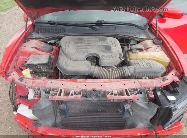 2C3CDXBG7JH180535 2018 DODGE CHARGER Red Rear view