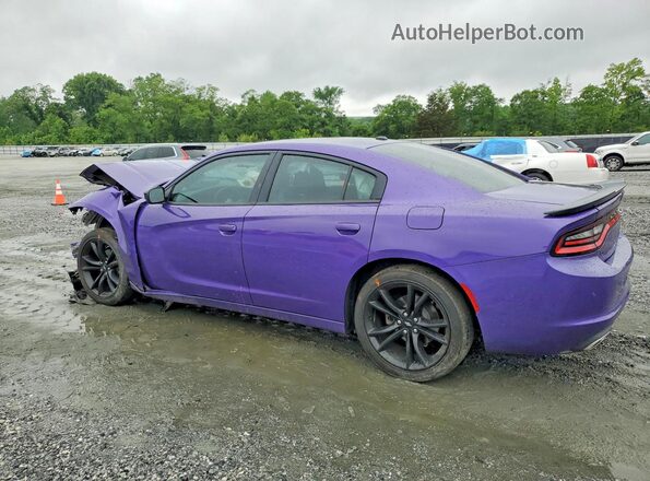 2C3CDXBG7JH337142 2018 DODGE CHARGER Purple Задня ліва чверть