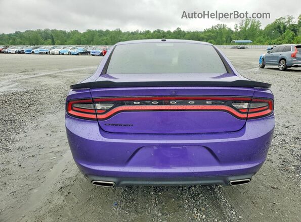 2C3CDXBG7JH337142 2018 DODGE CHARGER Purple Вид ззаду