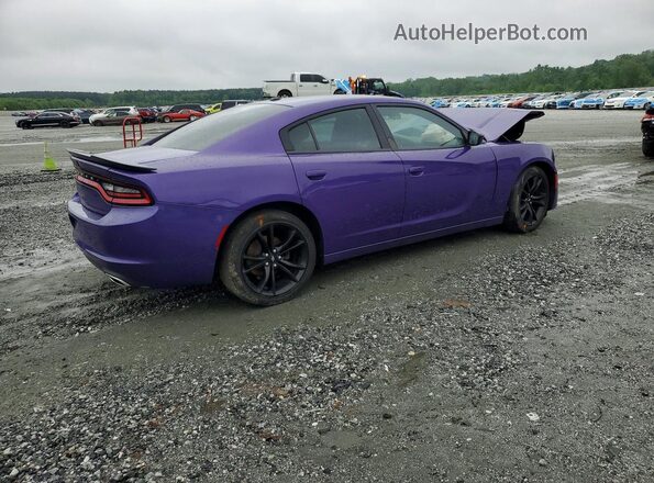 2C3CDXBG7JH337142 2018 DODGE CHARGER Purple Задня права чверть