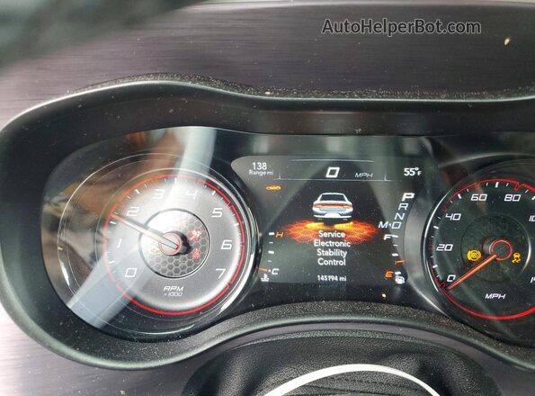 2C3CDXBG7JH337142 2018 DODGE CHARGER Purple Вид щитка приладів