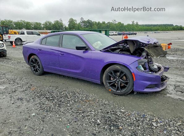 2C3CDXBG7JH337142 2018 DODGE CHARGER Purple Передня права чверть
