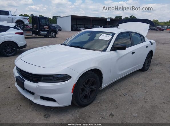 2C3CDXBG7KH674542 2019 DODGE CHARGER White Vista tres cuartos delantera izquierda