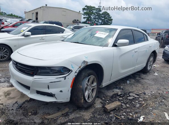 2C3CDXBG7KH725330 2019 DODGE CHARGER Белый Передняя левая четверть