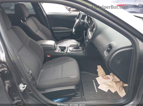 2C3CDXBG7KH753872 2019 DODGE CHARGER Gray Widok wnętrza z przodu