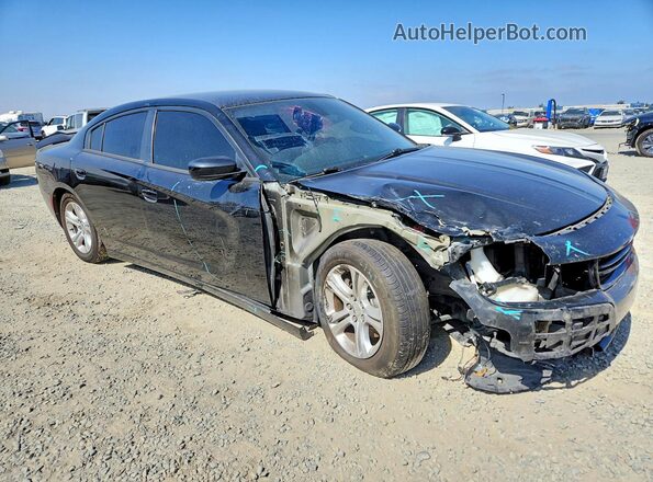 2C3CDXBG7LH124016 2020 DODGE CHARGER Black Передня права чверть