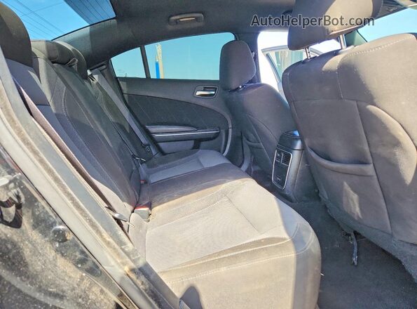 2C3CDXBG7LH124016 2020 DODGE CHARGER Black Вид задніх сидінь