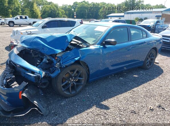 2C3CDXBG7MH604039 2021 DODGE CHARGER Blue Vista tres cuartos delantera izquierda