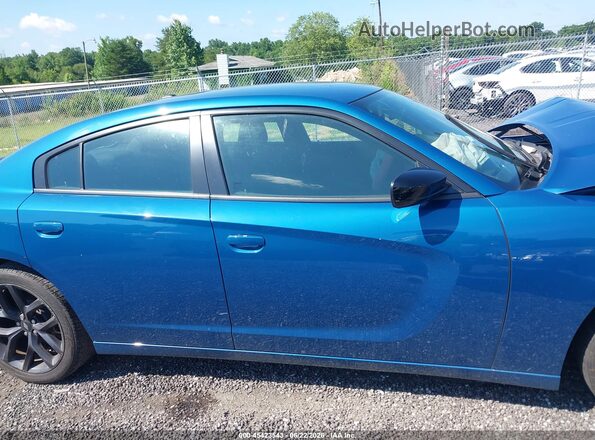 2C3CDXBG7MH604039 2021 DODGE CHARGER Blue Vista del cuadro de instrumentos