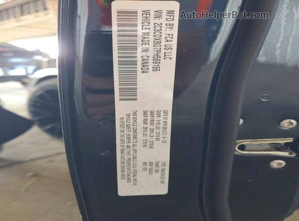 2C3CDXBG7PH569166 2023 DODGE CHARGER Black Widok komory silnika