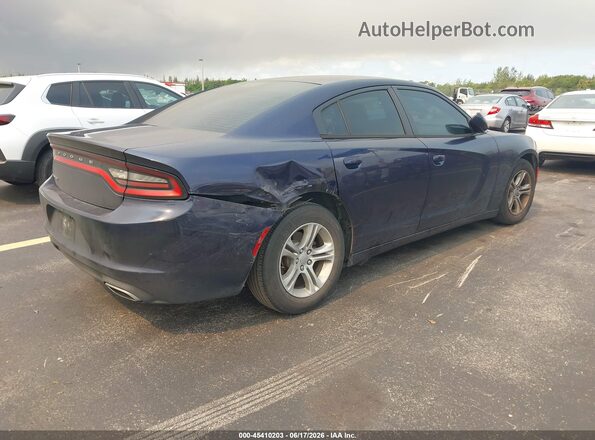 2C3CDXBG8GH140344 2016 DODGE CHARGER Синий Задняя правая четверть