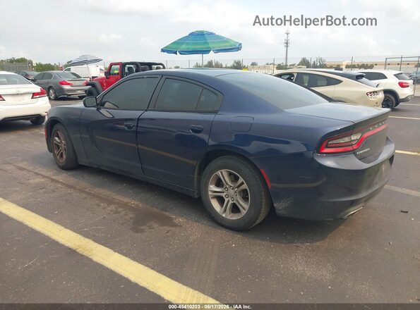 2C3CDXBG8GH140344 2016 DODGE CHARGER Синий Задняя левая четверть