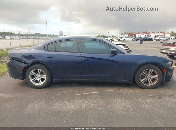 2C3CDXBG8GH140344 2016 DODGE CHARGER Синий Вид задней части салона