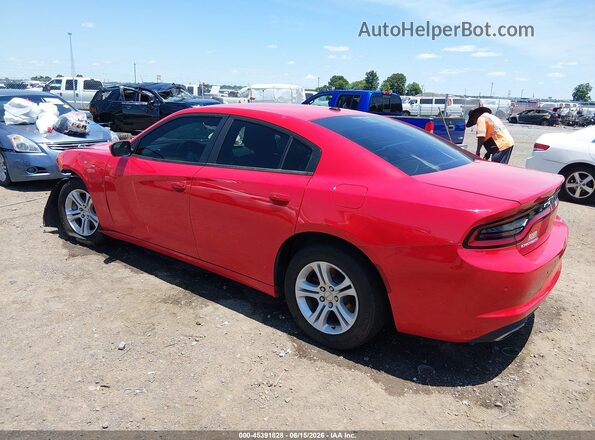 2C3CDXBG8JH180348 2018 DODGE CHARGER Красный Задняя левая четверть